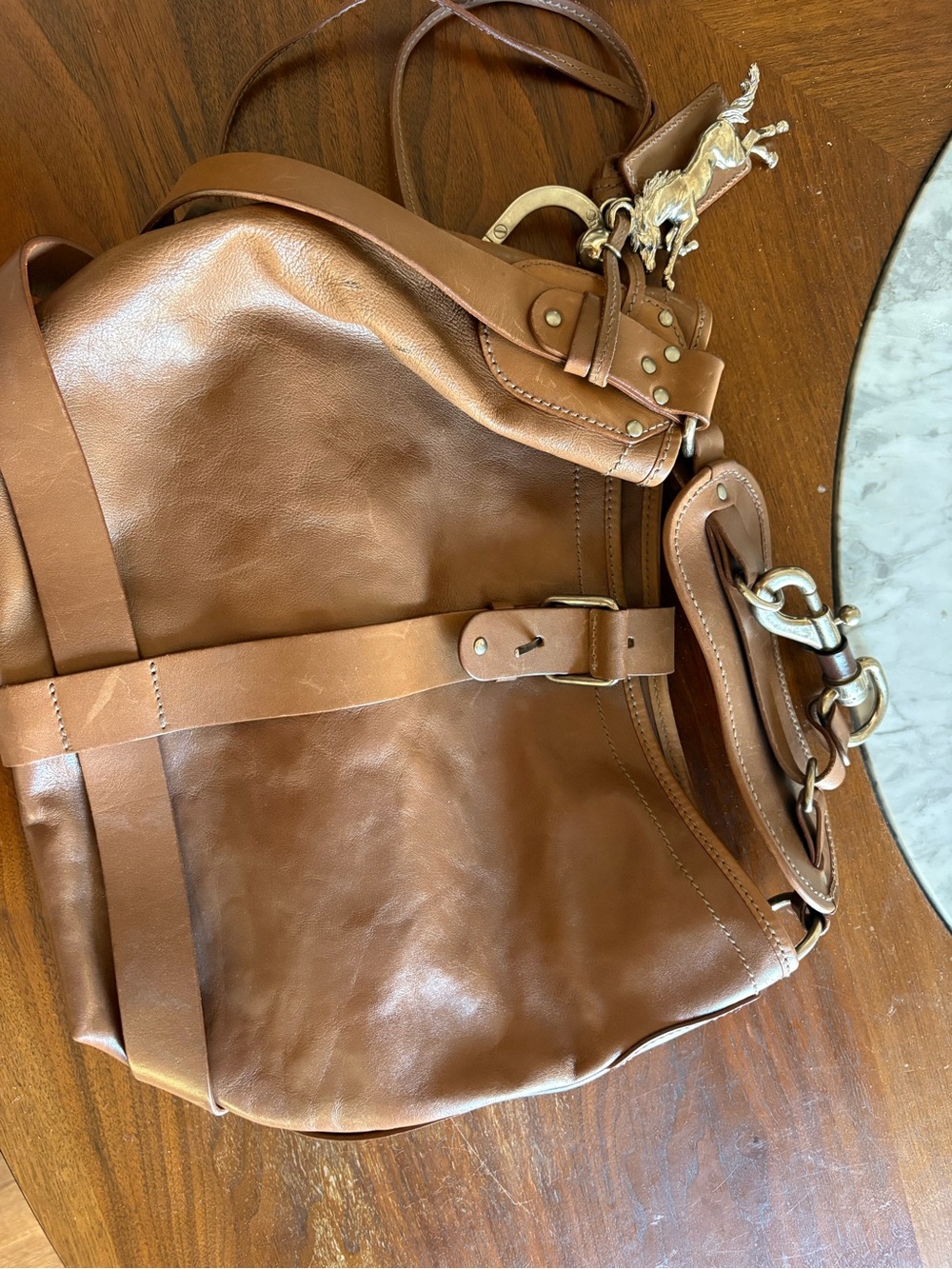 Chloe Brown Leather Shoulder Bag